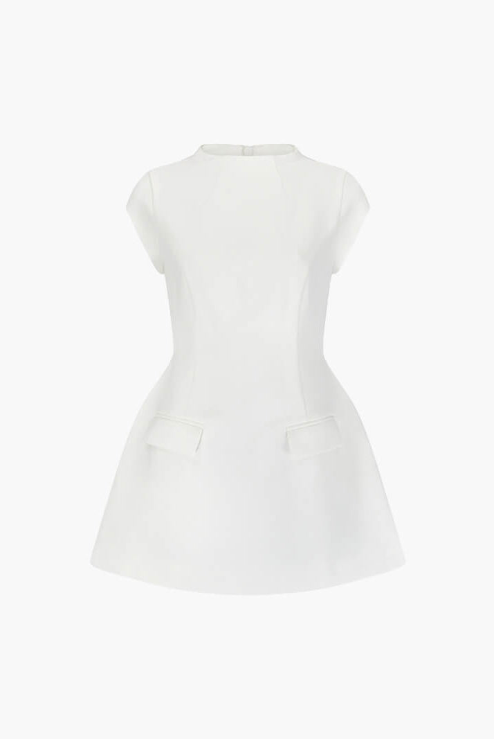 SOERA Ella mini dress - Dresses - DWOD5-QX502001 white XS