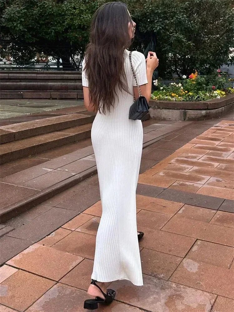 SOERA Harriet Knit Midi Dress - Dresses - Az1770927322297661170 White L