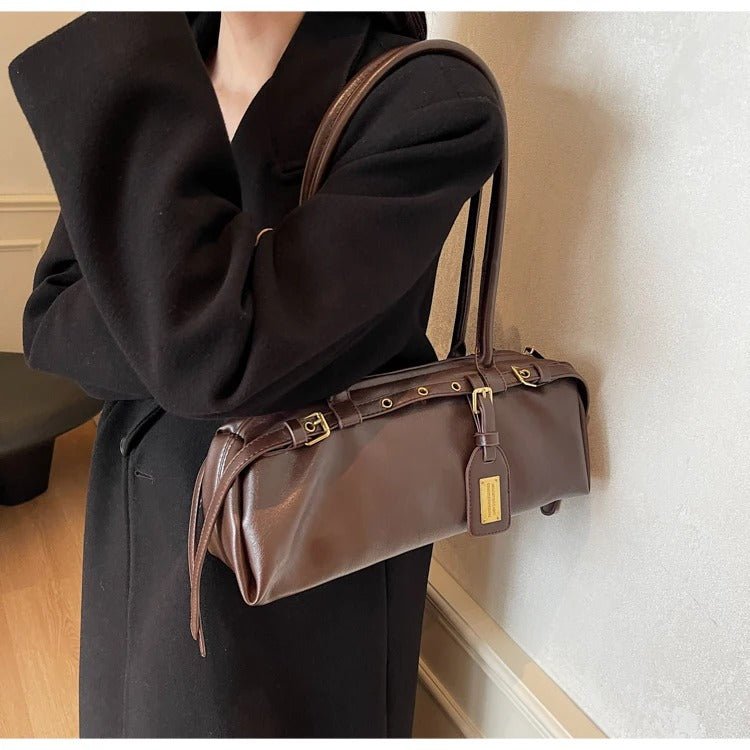 SOERA Audrey Shoulder Bag - Handbags - VM1760505138959050147 Coffee