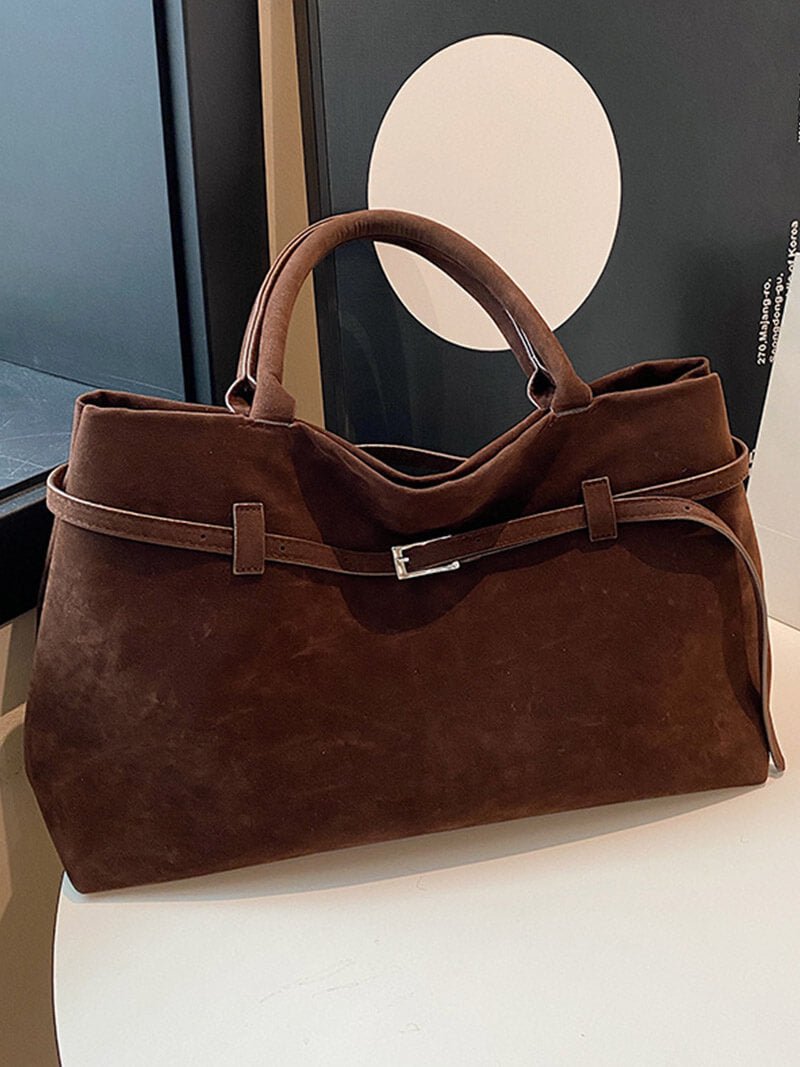 SOERA Dalila Suede Bag - Handbags - DBAD2-WK384002 Beige Regular