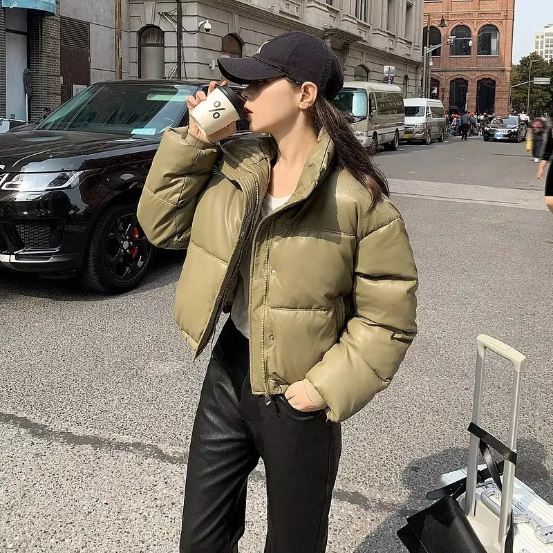 SOERA Mira Puffer Jacket - Jackets - 3256807623832358-;EZ1763625119667410100 Olive S