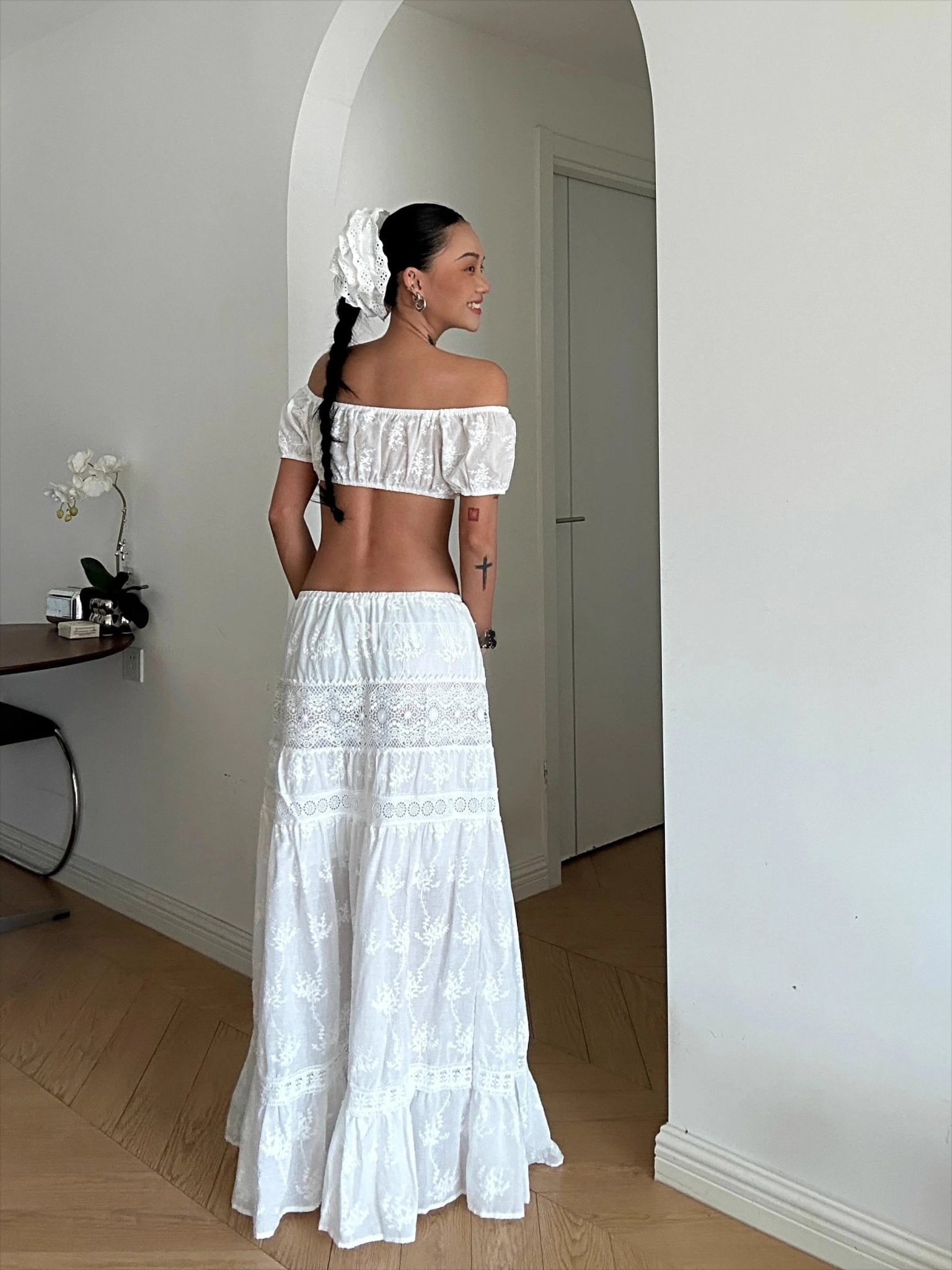 SOERA Margot Bohemian Crop Top Maxi Skirt Set - Matching Sets - Skirt M