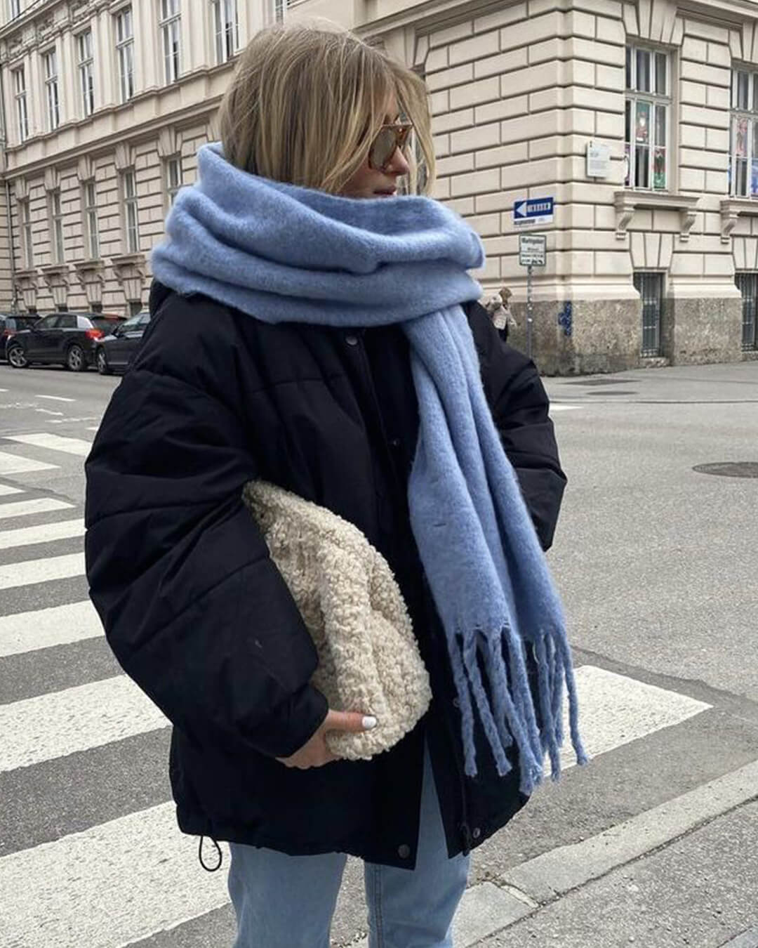 SOERA Tanya Tasseled Winter Scarf - Scarf - 1005009466241802-;DX1764703454510508740 Baby Blue