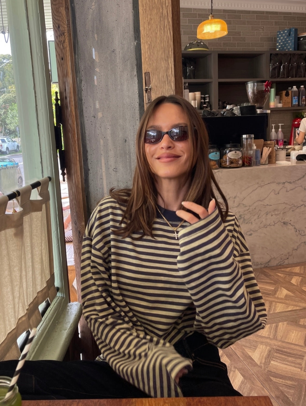 Vivien Striped Oversized Knit Sweater