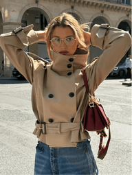 Marlene rövidített trench kabát