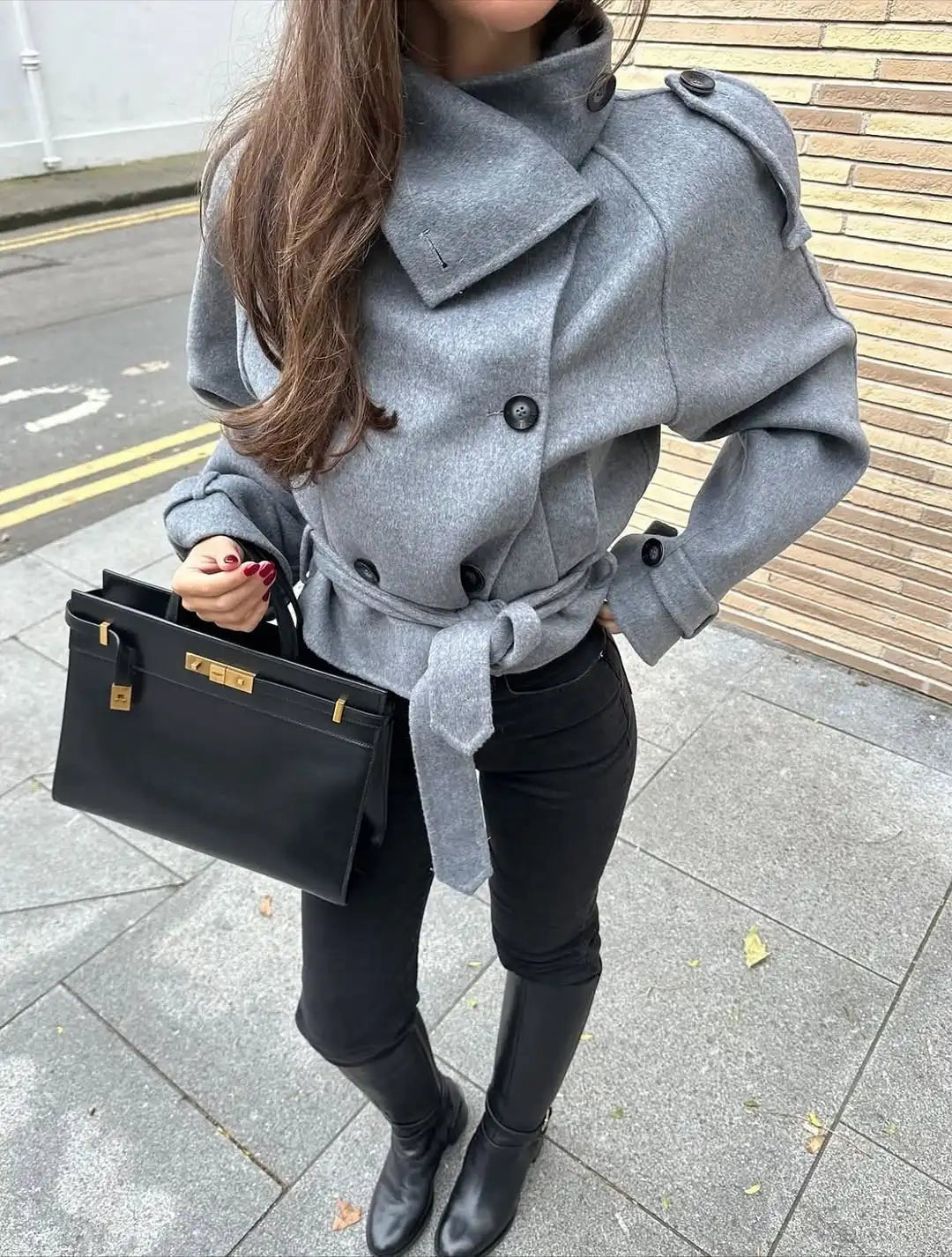 SOERA Ruth Double-Breasted Turtleneck Coat - Coat - SOERA-504195-DEF-OS-09188 M