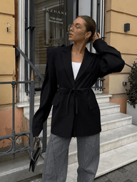 Megan Tie-Front Blazer