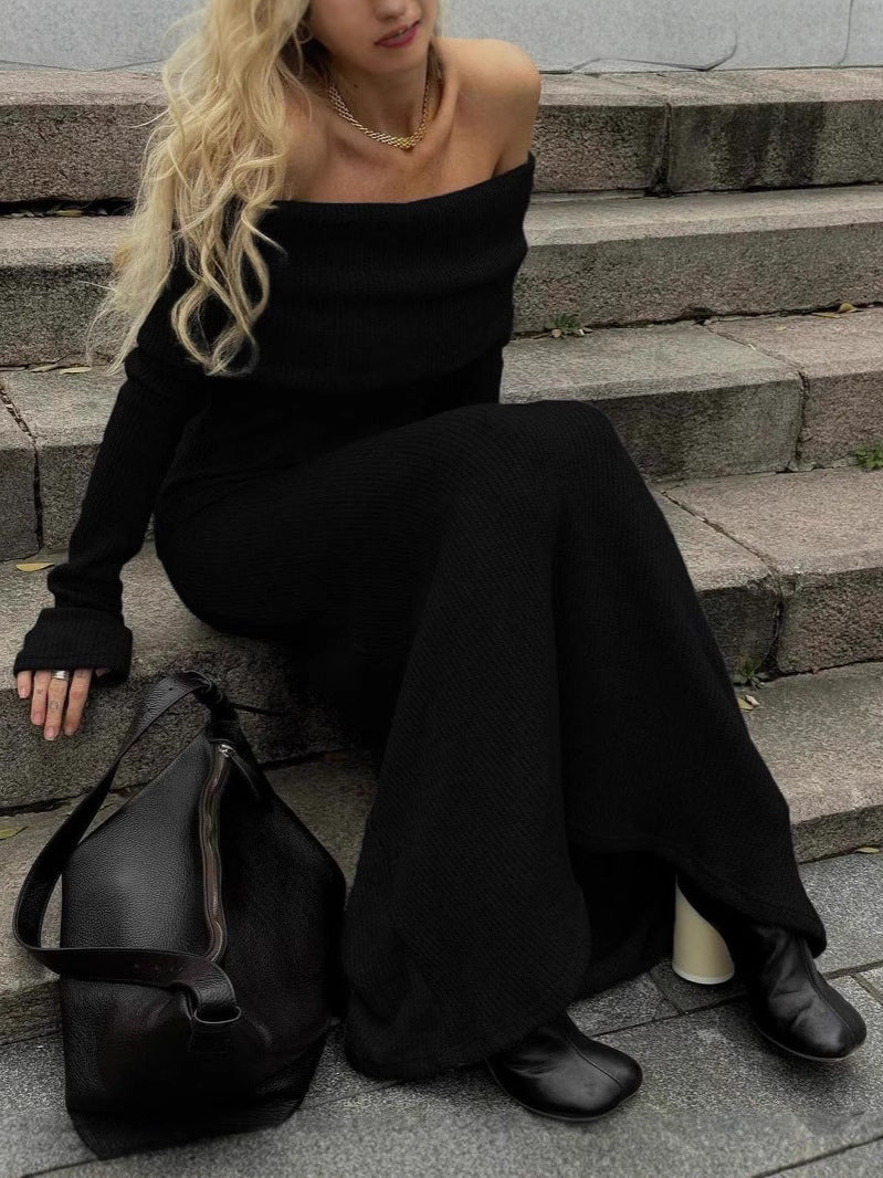 SOERA Danika Pullover Maxi Knit Dress - Dresses - YR1757549923988666848 Black M