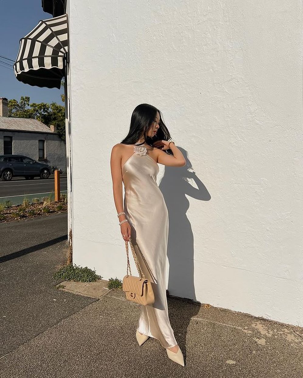 SOERA Harper Satin Halter Maxi Dress - Dresses - vZ1770927322300494285 XS