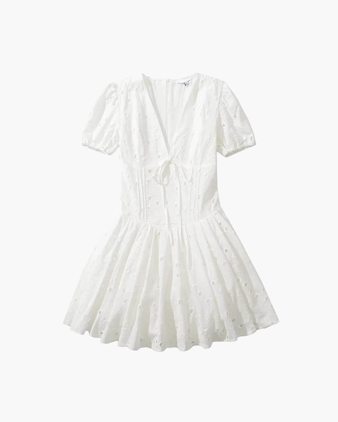 SOERA Jane Puff Sleeve Embroidered Mini Dress - Dresses - VM1774532669744532137 L