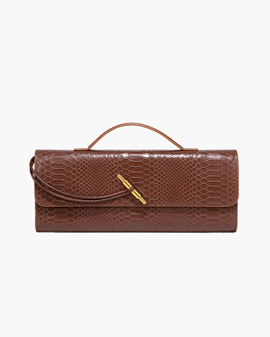 SOERA Bianca Croc - Embossed Leather Bag - Handbags - Soera-Bianca-Vegan-Leather-Bag-Handbag/Brown Brown Regular