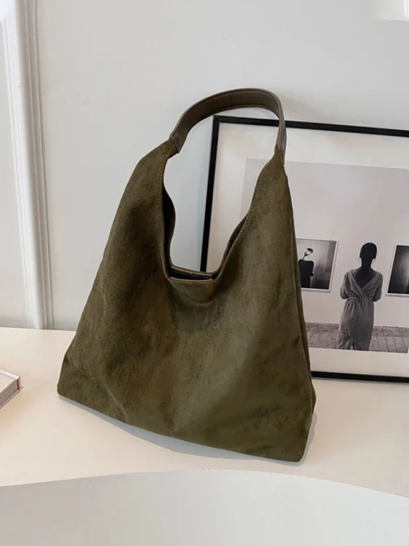 SOERA Jenna suede bag - Handbags - Soera-Jenna-Suede-Bag-Beige Beige