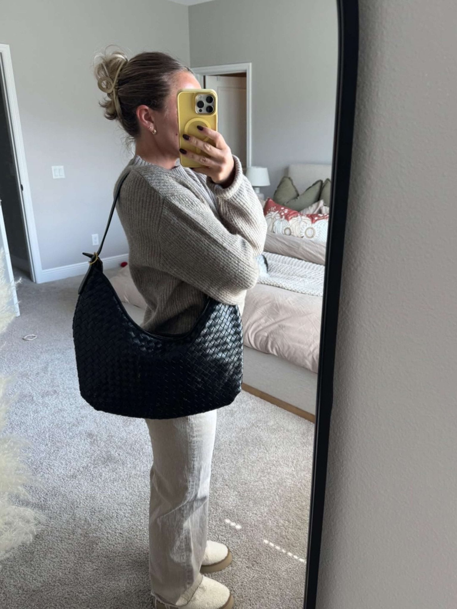 SOERA Scarlett Woven Tote Bag - Handbags - Soera-Scarlett-Woven-Tote-Bag-Handbag/Black Black Regular