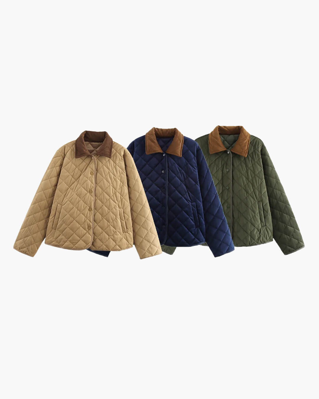 SOERA Alice Quilted Retro Jacket - Jackets - Cb1760504685435569289 Brown M