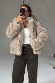 Darcy Mid-Length Fluffy Jacket