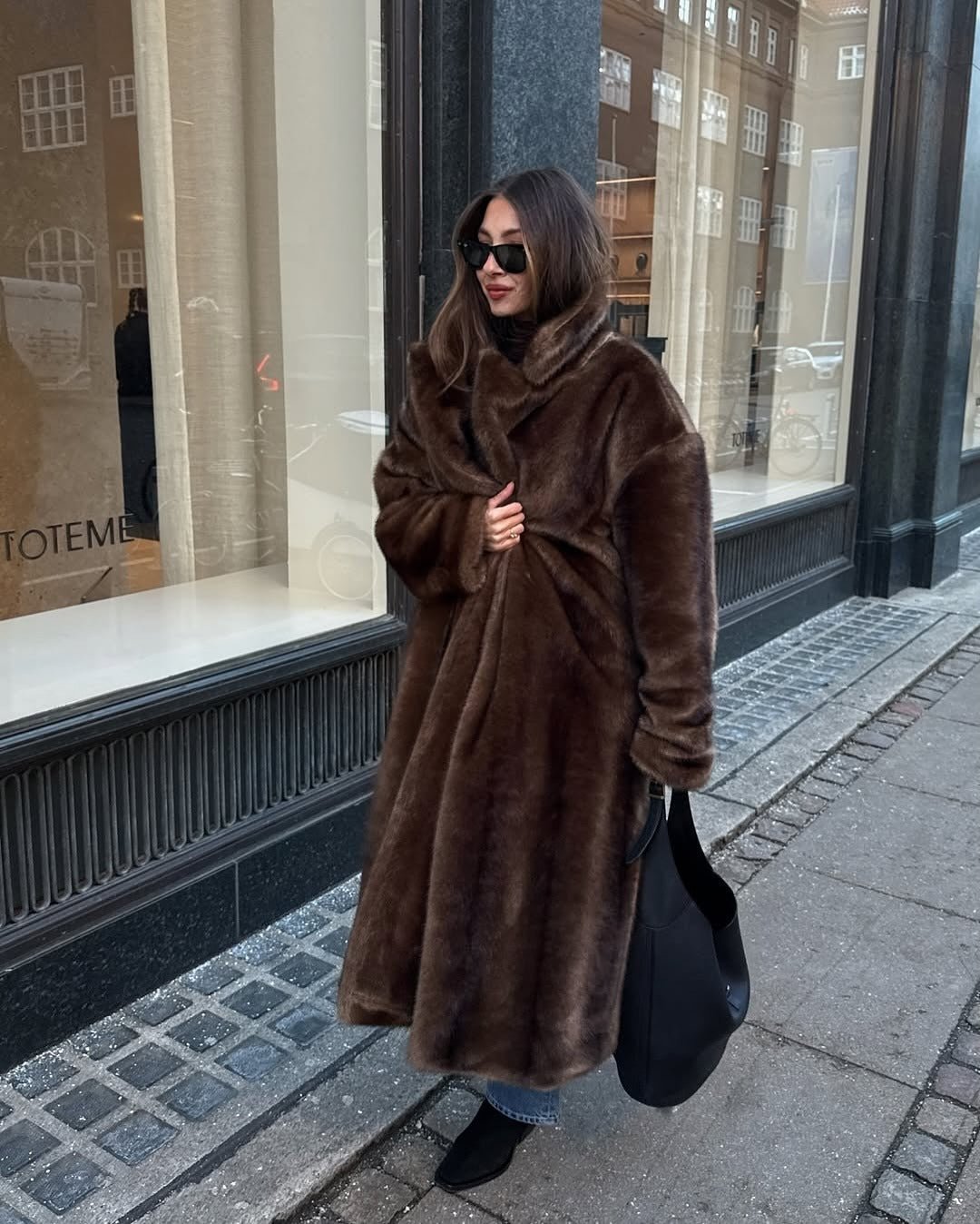 SOERA Lucie Faux Fur Maxi Coat - Jackets - kR1764442362180128607 M