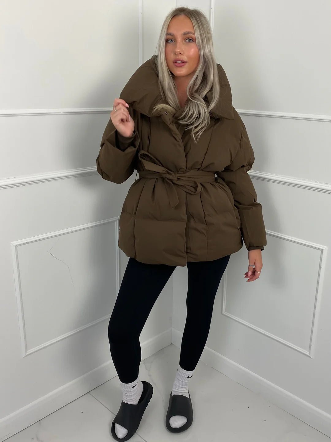 SOERA Miranda Puffer Jacket - Jackets - GT1762772375821465097 Brown S