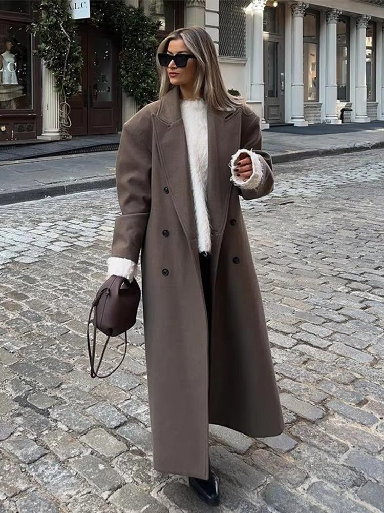 SOERA Nicole Maxi Coat - Jackets - Mv1763304746538363400 Brown S