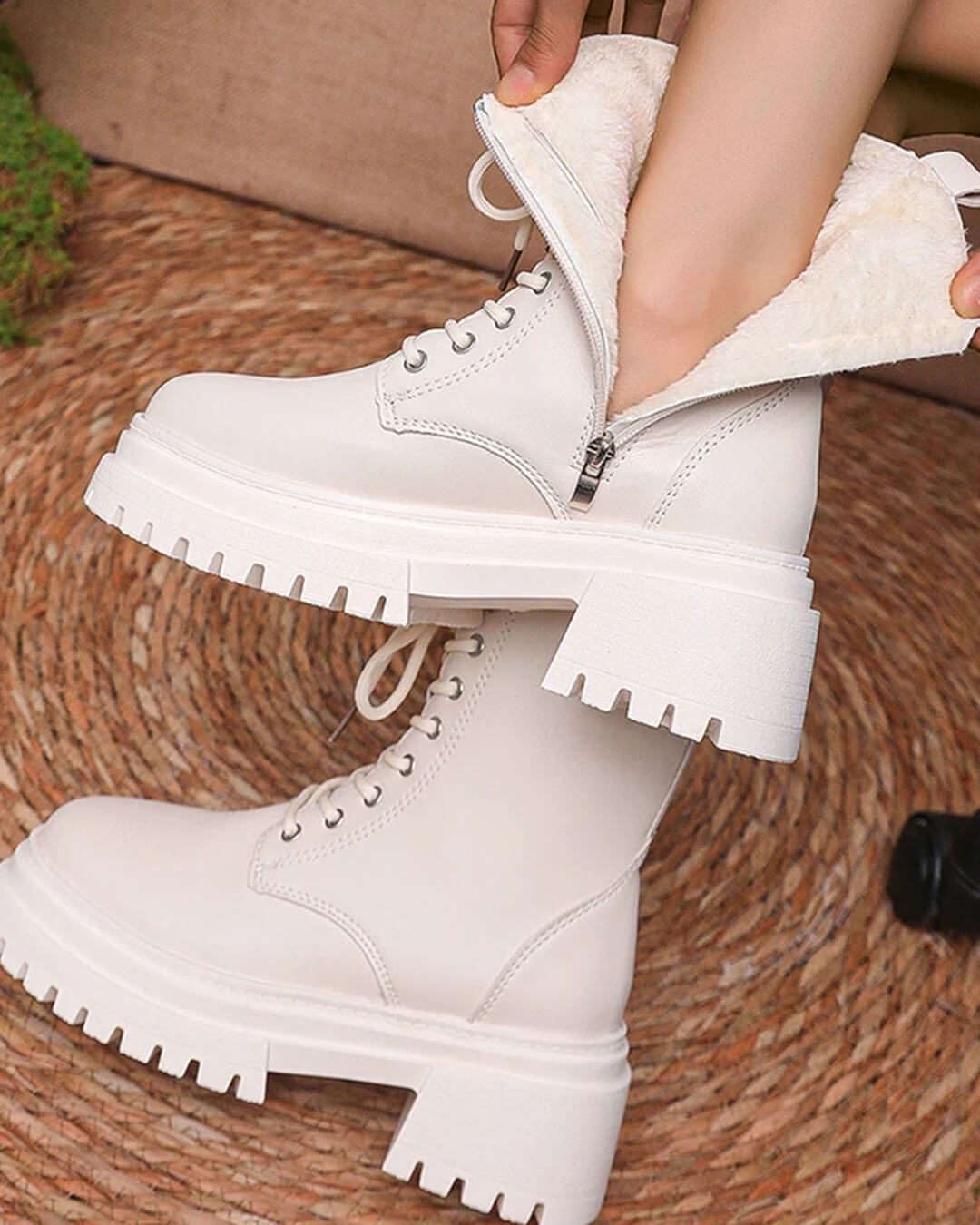 Angela Plush Ankle Boots