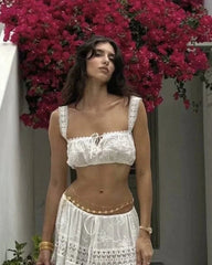 Margot boho crop top és maxi szoknya szett