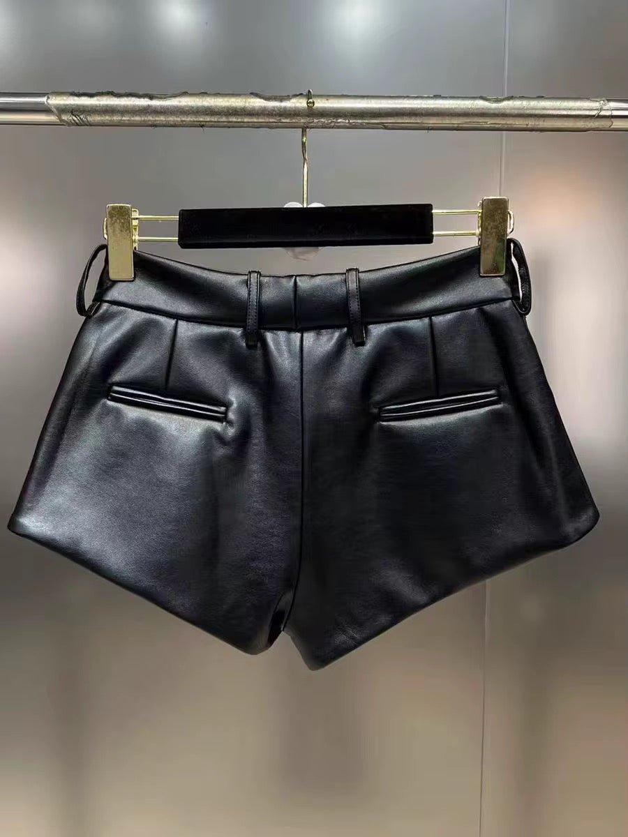 SOERA Henna Mini Leather Shorts - Shorts - Hr1767602680259923290 L