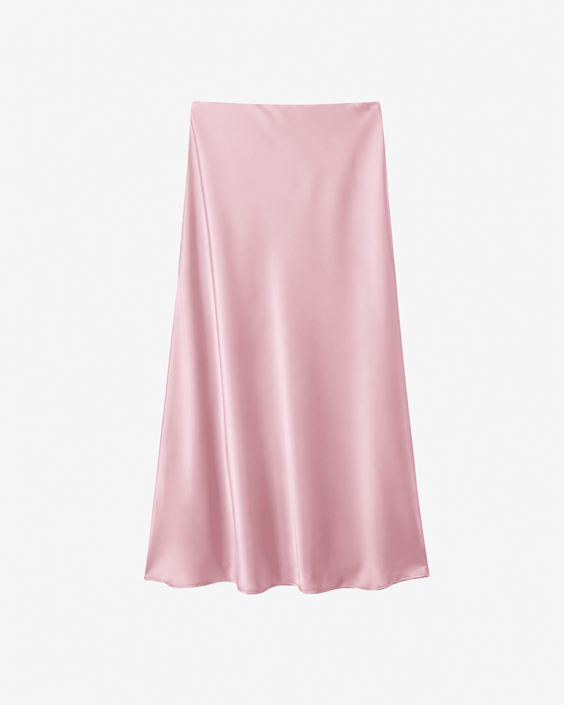 SOERA Anais High Waist Black Satin Midi Skirt - Skirts - SOERA-774531-LAV-XS-11587 Lavender XS