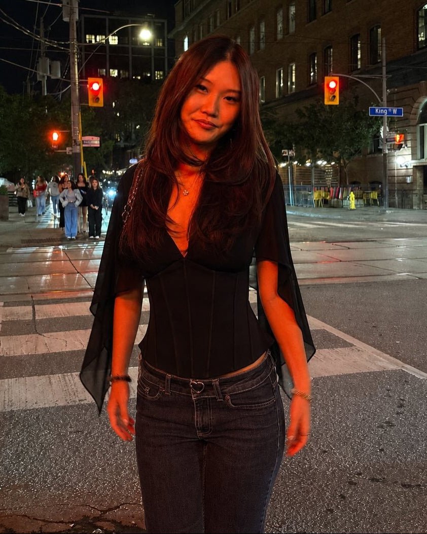 SOERA Valerie Chiffon Bell Sleeves Corset Top - Top - SOERA-922243-M-OS-82467 M