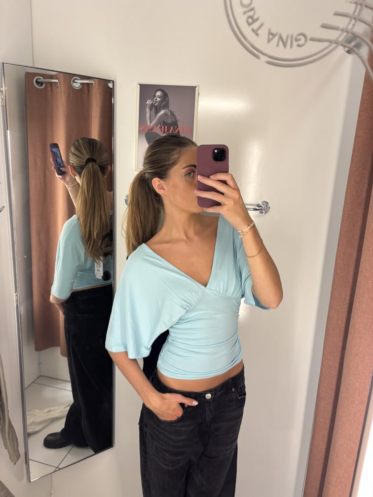 SOERA Bianca Lace-Up Crop Tank Top - Tops - SOERA-520003-BLU-S-17027 Blue S