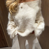 Meryl Off-Shoulder Soft Knit Sweater
